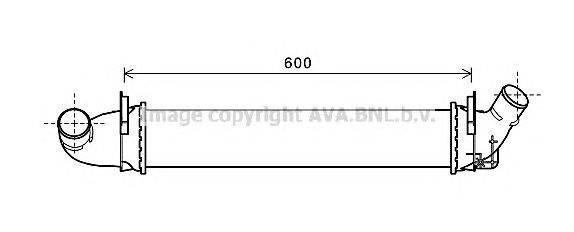 Интеркулер AVA QUALITY COOLING RT4496