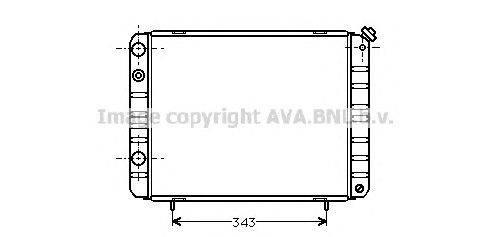 Радиатор, охлаждение двигателя AVA QUALITY COOLING SI2024