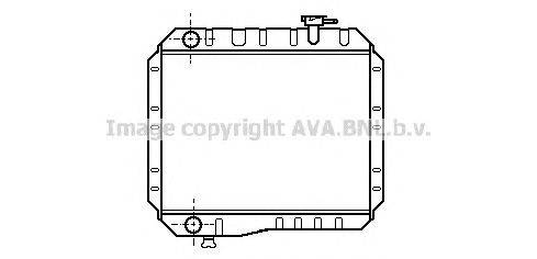 Радиатор, охлаждение двигателя AVA QUALITY COOLING TO2042