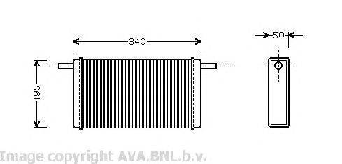 Теплообменник, отопление салона AVA QUALITY COOLING VW6068