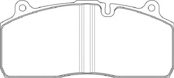 Комплект тормозных колодок, дисковый тормоз BERAL 29195