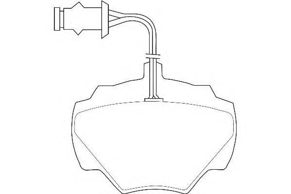 Комплект тормозных колодок, дисковый тормоз DURON DBP200471