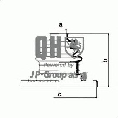 Комплект пылника, приводной вал JP GROUP QJB937