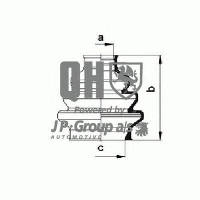 Комплект пылника, приводной вал JP GROUP QJB944