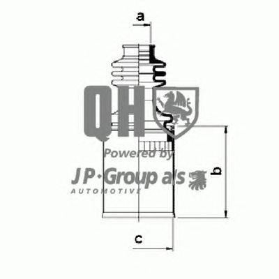 Комплект пылника, приводной вал JP GROUP QJB205