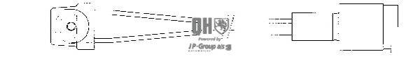 Датчик, износ тормозных колодок JP GROUP BWI1021