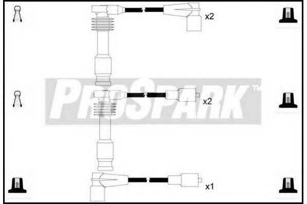 Комплект проводов зажигания STANDARD OES779