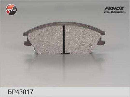 Комплект тормозных колодок, дисковый тормоз FENOX BP43017