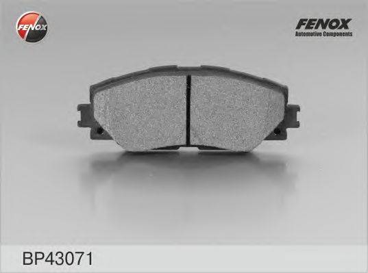 Комплект тормозных колодок, дисковый тормоз FENOX BP43071
