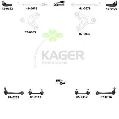Подвеска колеса KAGER 800168
