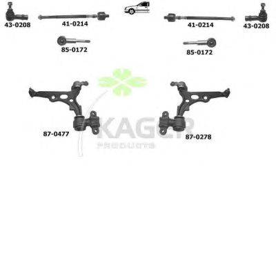 Подвеска колеса KAGER 800299