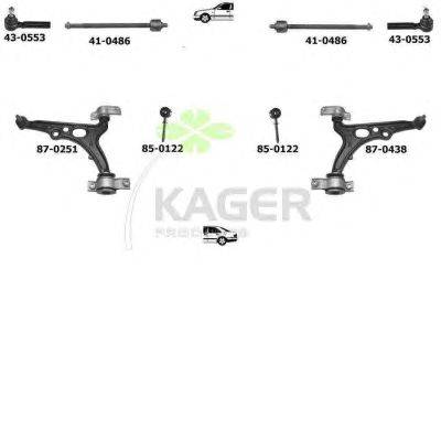 Подвеска колеса KAGER 800488