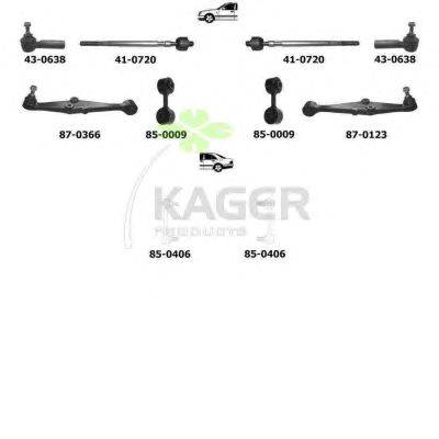 Подвеска колеса KAGER 800529