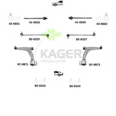 Подвеска колеса KAGER 800715