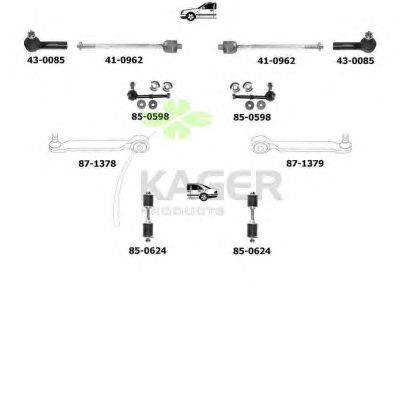 Подвеска колеса KAGER 801056