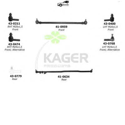 Подвеска колеса KAGER 801230