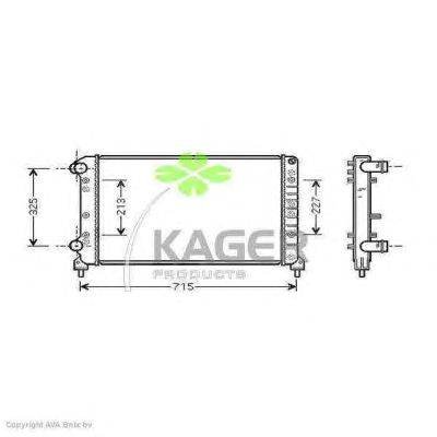 Радиатор, охлаждение двигателя KAGER 31-0443