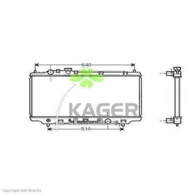 Радиатор, охлаждение двигателя KAGER 31-0723