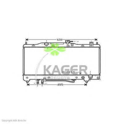 Радиатор, охлаждение двигателя KAGER 31-1122