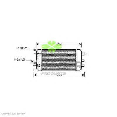Радиатор, охлаждение двигателя KAGER 312159
