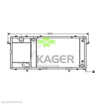 Радиатор, охлаждение двигателя KAGER 31-2167