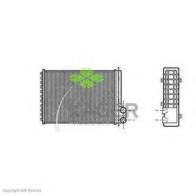 Теплообменник, отопление салона KAGER 32-0111