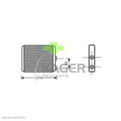 Теплообменник, отопление салона KAGER 320310