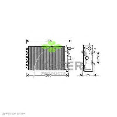 Теплообменник, отопление салона KAGER 32-0422