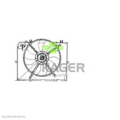 Вентилятор, охлаждение двигателя KAGER 32-2209