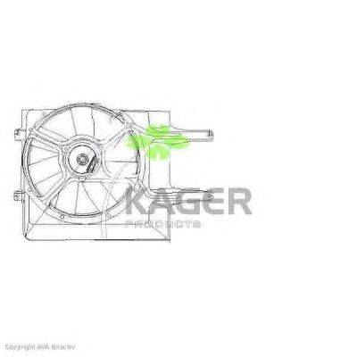 Вентилятор, охлаждение двигателя KAGER 32-2420