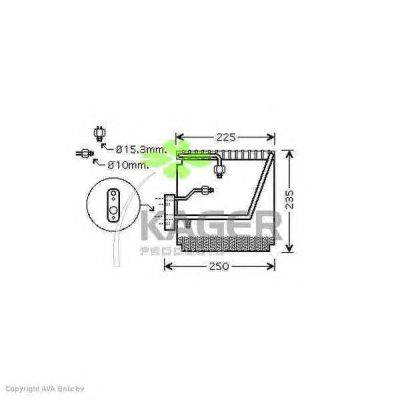 Испаритель, кондиционер KAGER 94-5678