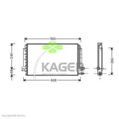 Конденсатор, кондиционер KAGER 94-6196