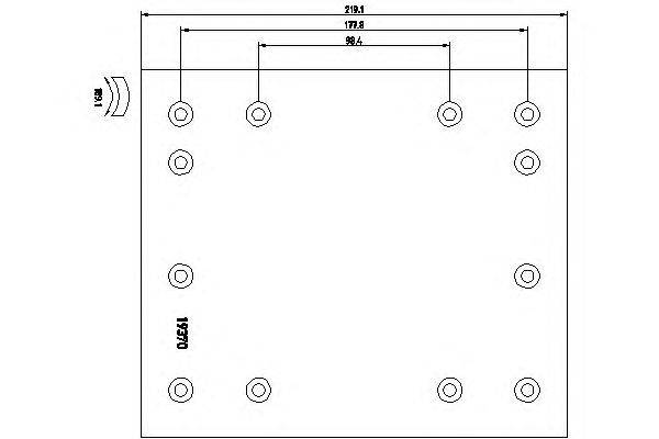 Тормозные колодки, барабанный тормоз DON FU42