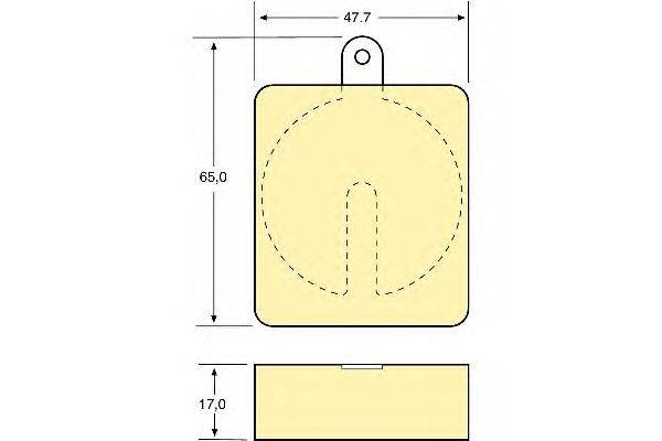 Комплект тормозных колодок, дисковый тормоз GIRLING 6107049