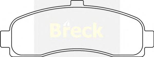 Комплект тормозных колодок, дисковый тормоз BRECK 216260070100