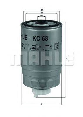 Топливный фильтр MAHLE ORIGINAL KC68