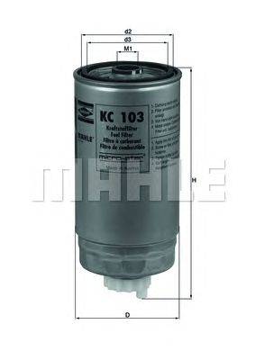 Топливный фильтр MAHLE ORIGINAL KC103