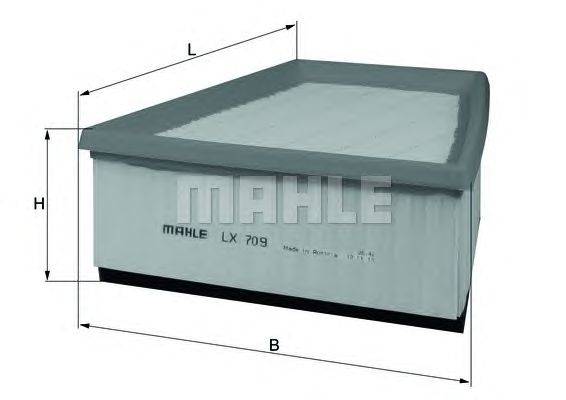 Воздушный фильтр MAHLE ORIGINAL LX709
