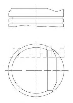 Поршень MAHLE ORIGINAL 034 81 00