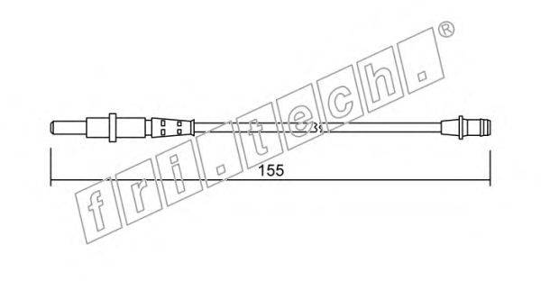 Сигнализатор, износ тормозных колодок fri.tech. SU.163