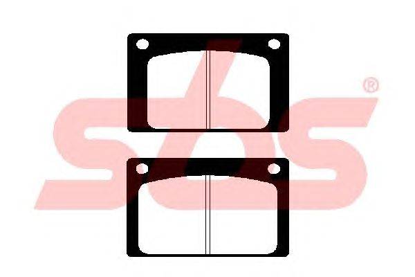 Комплект тормозных колодок, дисковый тормоз sbs 1501224802