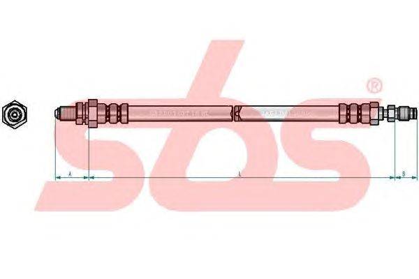 Тормозной шланг sbs 13308525144