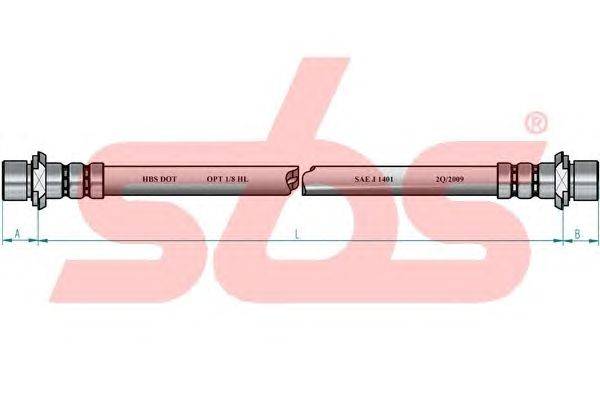 Тормозной шланг sbs 13308545183