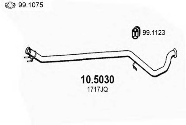 Труба выхлопного газа ASSO 105030