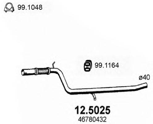 Труба выхлопного газа ASSO 125025