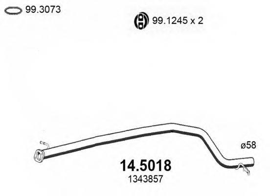 Труба выхлопного газа ASSO 14.5018