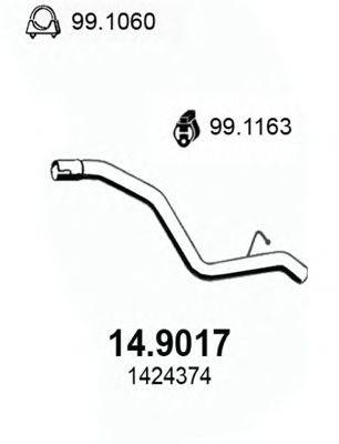 Труба выхлопного газа ASSO 14.9017