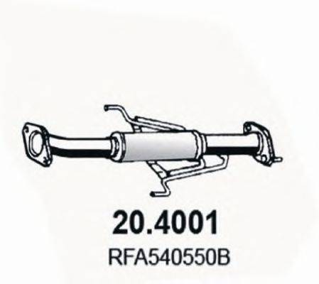 Труба выхлопного газа ASSO 204001