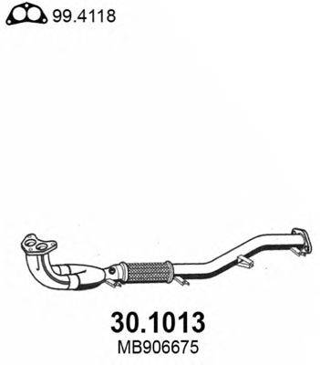 Труба выхлопного газа ASSO 301013