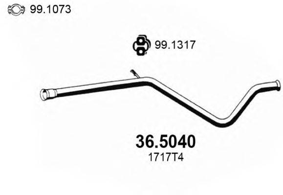 Труба выхлопного газа ASSO 36.5040